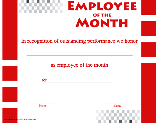 Employee of the Month