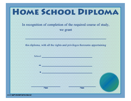 Home School Diploma