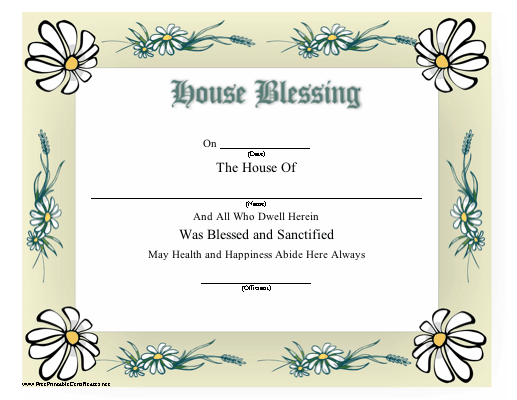 House Blessing