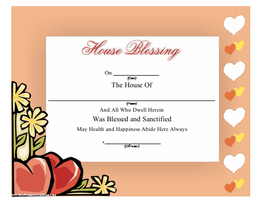 House Blessing