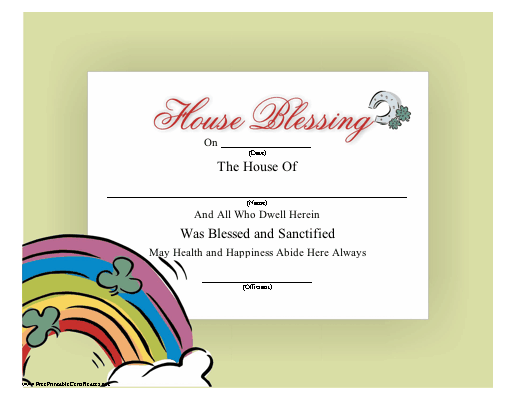 House Blessing