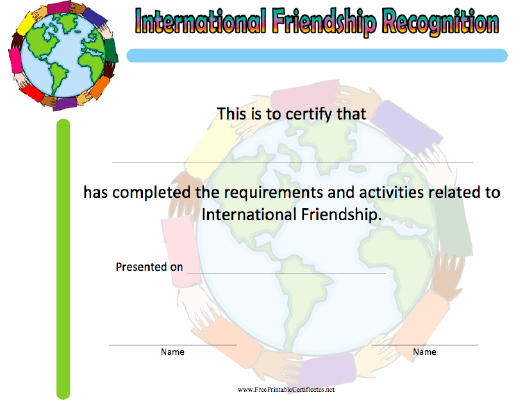 International Friendship Recognition