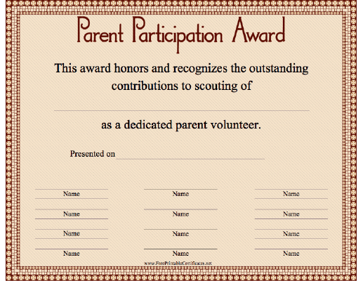 Parent Participation