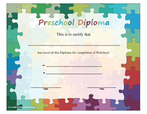 Preschool Diploma