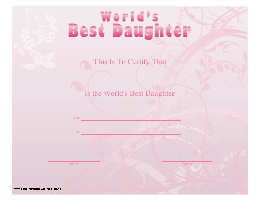 World's Best Daughter