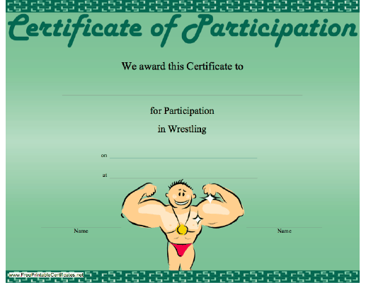 Wrestling Participation