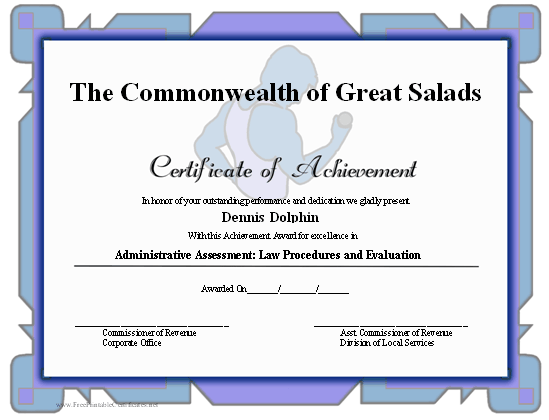 Achievement - Muscle certificate