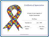 Autism Awareness Ribbon