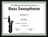 Bass Saxophone Instrumental Music