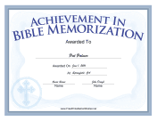 Bible Memorization Cross