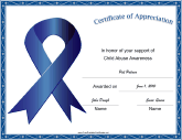 Child Abuse Awareness Ribbon