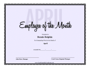 Employee Of The Month April