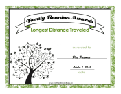 Family Reunion Longest Distance