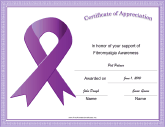 Fibromyalgia Awareness Ribbon