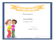 Kids Achievement Award Friendship