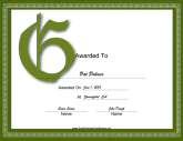 Offset G Monogram Certificate