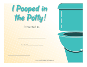 Pooped In Potty Award