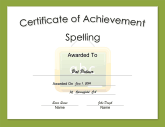 Spelling Achievement