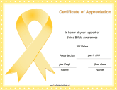 Spina Bifida Awareness Ribbon