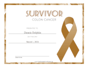 Survivor of Colon Cancer