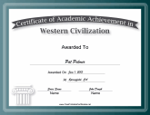 Western Civilization Academic