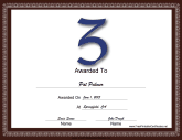 Z Monogram Certificate