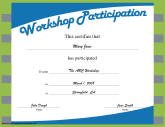 Workshop Participation